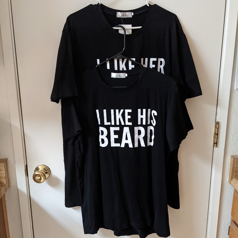Couple's matching tees